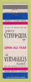 Matchbook Cover - Versailles Hotel Miami Beach FL