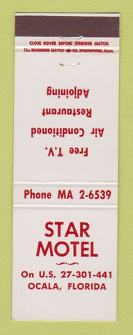 Matchbook Cover - Star Motel Ocala FL
