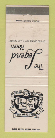 Matchbook Cover - John Milton Hotel Dewitt NY WEAR