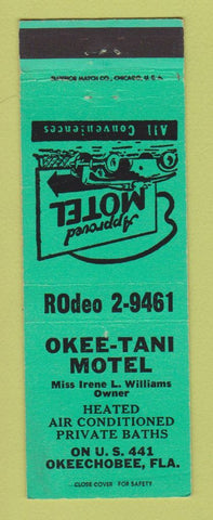 Matchbook Cover - Okee Tani Motel Okeechobee FL