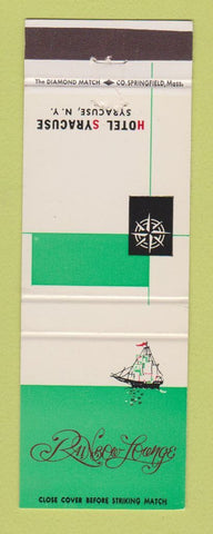 Matchbook Cover - Hotel Syracuse NY Rainbow Lounge