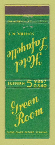 Matchbook Cover - Green Room Hotel Safayette Suffern NY