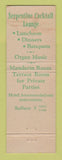 Matchbook Cover - Green Room Hotel Safayette Suffern NY