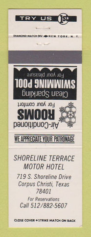 Matchbook Cover - Shoreline Terrace Motor Hotel Corpus Christi TX