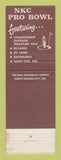 Matchbook Cover - NKC Pro Bowling Apartments North Kansas City MO
