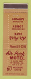 Matchbook Cover - Air Park Motel Mexico MO