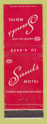 Matchbook Cover - Sands Motel Detroit MI WEAR