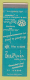 Matchbook Cover - Lee Plaza Hotel Motel Detroit MI