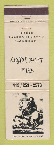 Matchbook Cover - Lord Jeffery Hotel Amherst MA
