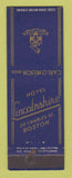 Matchbook Cover - Hotel Lincolnshire Boston MA