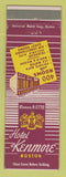 Matchbook Cover - Hotel Kenmore Boston MA