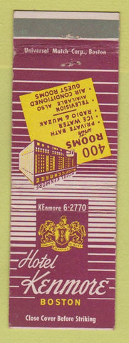 Matchbook Cover - Hotel Kenmore Boston MA