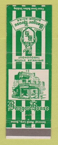 Matchbook Cover - Bangor House Bangor ME