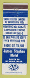 Matchbook Cover - James Stephen Motel Hyannis MA
