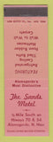Matchbook Cover - Sands Motel Alamogordo NM