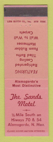 Matchbook Cover - Sands Motel Alamogordo NM