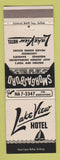 Matchbook Cover - Lake View Hotel Wanakah NY
