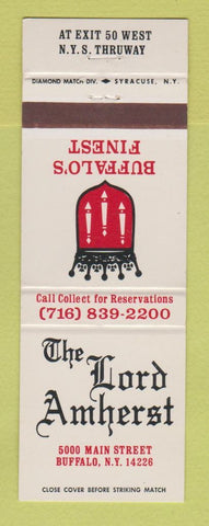 Matchbook Cover - Lord Amherst Hotel Buffalo NY