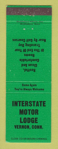 Matchbook Cover - Interstate Motor Lodge Vernon CT