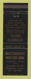 Matchbook Cover - Waterbury Motor Inn CT Norwich