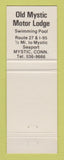 Matchbook Cover - Waterbury Motor Inn CT Norwich