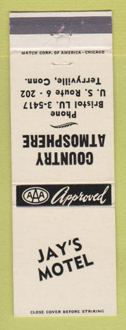 Matchbook Cover - Jay's Motel Terryville CT