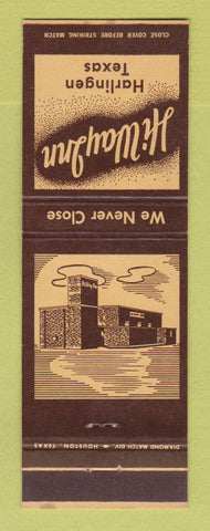 Matchbook Cover - Hi Way Inn Harlingen TX