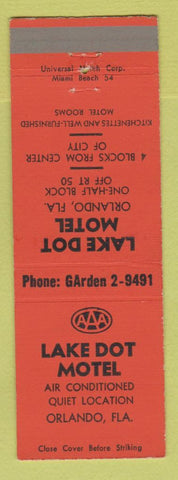 Matchbook Cover - Lake Dot Motel Orlando FL