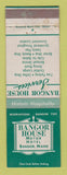 Matchbook Cover - Bangor House Motor Hotel Bangor ME WEAR