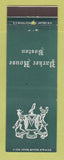 Matchbook Cover - Parker House Hotel Boston MA DD Bean