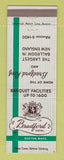 Matchbook Cover - Bradford Hotel Boston MA