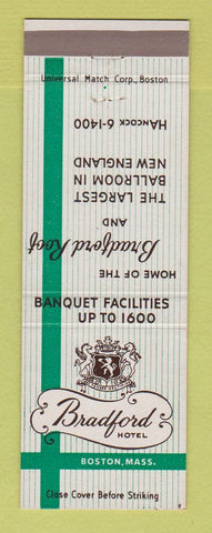 Matchbook Cover - Bradford Hotel Boston MA