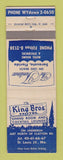 Matchbook Cover - King Bros Motel St Louis MO Route 66