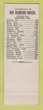 Matchbook Cover - Del Rancho Motel Portland OR