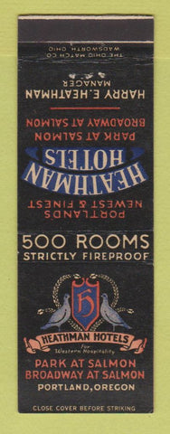 Matchbook Cover - Heathman Hotels Portland OR