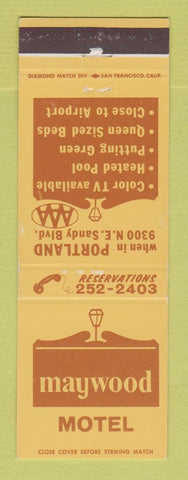 Matchbook Cover - Maywood Motel Portland OR