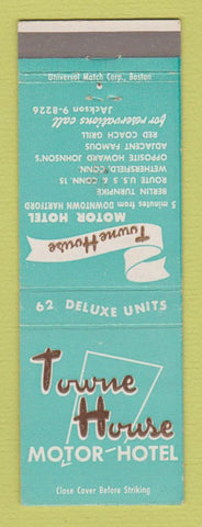 Matchbook Cover - Towne House Motor Hotel Wethersfield CT WEAR
