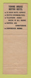 Matchbook Cover - Towne House Motor Hotel Wethersfield CT WEAR