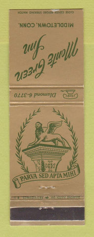 Matchbook Cover - Monte Green Inn Middletown CT
