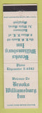 Matchbook Cover - Brooks Williamsburg Inn Baltimore at White Marsh MD