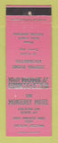 Matchbook Cover - Monterey Motel Tucson AZ WEAR