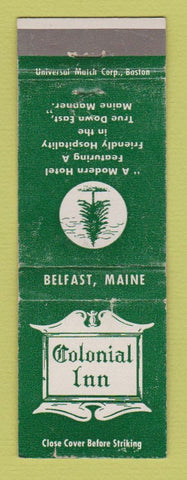 Matchbook Cover - Colonial Inn Belfast ME WEAR