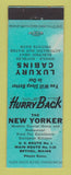Matchbook Cover - New Yorker Cabins Motel Bethel ME WORN
