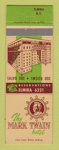 Matchbook Cover - Mark Twain Hotel Elmira NY