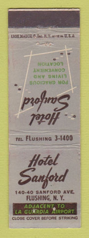 Matchbook Cover - Hotel Sanford Flushing NY