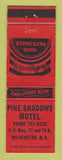 Matchbook Cover - Pine Shadows Motel Wilmington NC