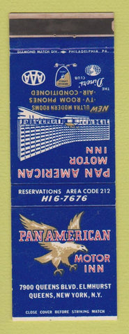 Matchbook Cover - Pan American Motor Inn Queens NY