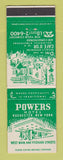 Matchbook Cover - Powers Hotel Rochester NY