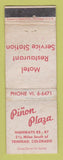 Matchbook Cover - Pinon Plaza Motel Trinidad Colorado WEAR