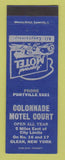 Matchbook Cover - Colonnade Motel Court Olean NY